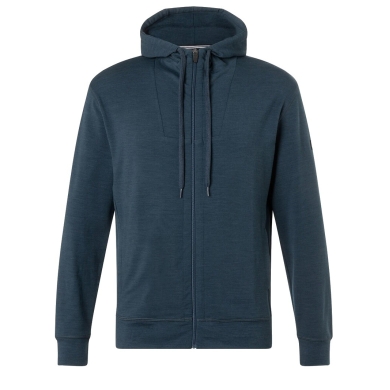 super natural Bluza z kapturem Everyday Hoodie (Mieszanka Merino) ciemnoniebieska Mężczyźni