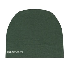 super natural czapka Everyday Beanie (Merino-Mix) ciemnozielona - 1 sztuka