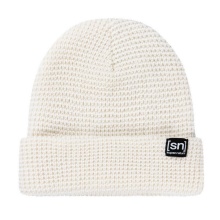 super natural czapka zimowa City Beanie (wełna merino, idealna termoregulacja) biała - 1 sztuka