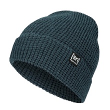 super natural zimowa czapka beanie City (wełna merino, idealna termoregulacja) niebieska - 1 sztuka