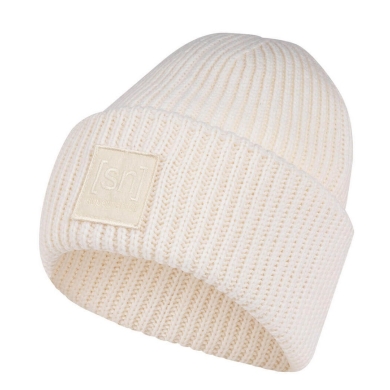 super natural czapka zimowa Krissini Beanie (przyjemne uczucie noszenia) biała damska - 1 sztuka