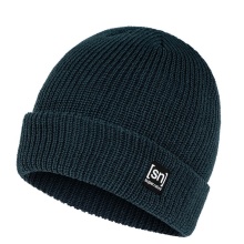 supernatural czapka zimowa Merino Basic Beanie (wełna merino, idealna ochrona przed zimnem) granatowa - 1 sztuka