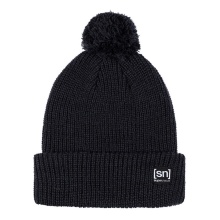 super natural zimowa czapka Pom Beanie z pomponem czarna damska - 1 sztuka