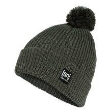 super natural zimowa czapka Pom Beanie z pomponem brązowo-zielona Damska - 1 sztuka