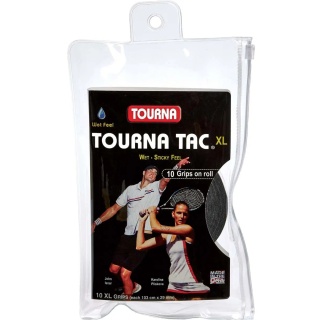 Tourna Overgrip Tac XL 0,55 mm czarny rolka 10 sztuk