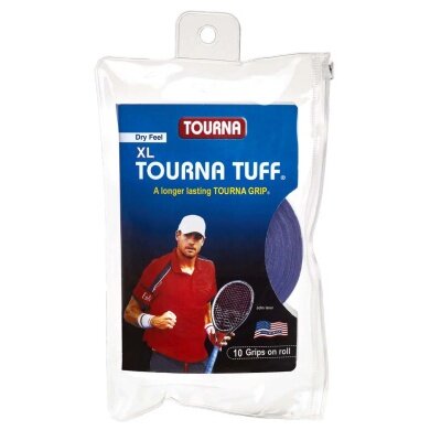 Tourna Overgrip Tuff XL (dłuższa trwałość) niebieski - 10 sztuk w woreczku