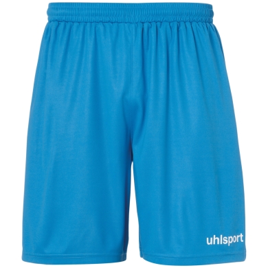 uhlsport Spodenki sportowe Short Basic Center krótkie cyan/biały chłopcy