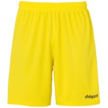 uhlsport Spodenki Sportowe Short Basic Center krótkie limonkowo-żółte/czarne męskie