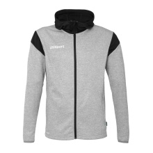 uhlsport Bluza z kapturem Squad 27 Track (na zamek) szaro/czarna dziecięca