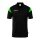 uhlsport Polo sportowe Squad 27 (100% rec. poliester) czarny/zielony dziecięce