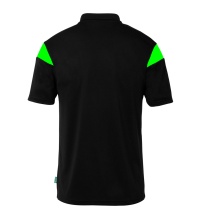 uhlsport Polo sportowe Squad 27 (100% rec. poliester) czarny/zielony mężczyźni