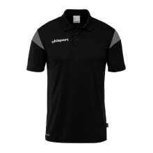 uhlsport Polo sportowe Squad 27 (100% rec. poliester) czarny/antracytowy męski