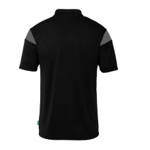 uhlsport Polo sportowe Squad 27 (100% rec. poliester) czarny/antracytowy męski