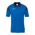 uhlsport Polo sportowe Squad 27 (100% rec. poliester) azurblau/marineblau dziecięce