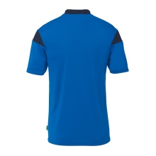 uhlsport Polo sportowe Squad 27 (100% rec. poliester) azurblau/marineblau mężczyźni