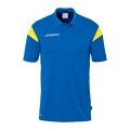 uhlsport Polo sportowe Squad 27 (100% rec. poliester) azurblau/żółty dziecięce