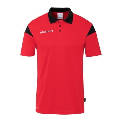 uhlsport Polo sportowe Squad 27 (100% rec. poliester) czerwono/czarny mężczyźni