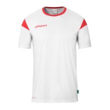 uhlsport Koszulka sportowa Squad 27 (100% poliester) biało/czerwona dziecięca