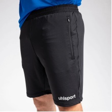 uhlsport Spodenki sportowe Essential Tech Short (elastyczny pas z sznurkiem) krótkie czarne Męskie