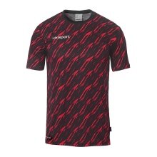 uhlsport Koszulka treningowa Progressive 28 (100% rec. poliester) czarna/czerwona męska