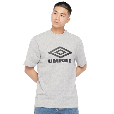 umbro T-shirt rekreacyjne Diamond Logo Tee (bawełna) szary/czarny męski