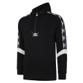 umbro Bluza z kapturem Diamond Taped 1/2 Zip Hoodie (mieszanka bawełny) czarny mężczyźni