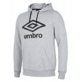 umbro Bluza z kapturem Hoodie Big Logo #21 szary Mężczyźni