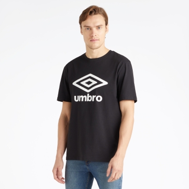 umbro Koszulka Freizeit Big Logo (Bawełna) czarna/biała Mężczyźni