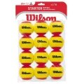 Wilson Metodyczne piłki Stage 3 Starter Easy Ball Czerwony żółty 12 sztuk w torbie