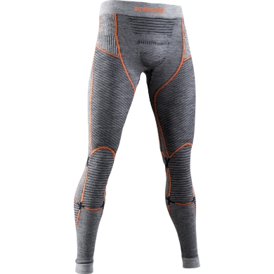 X-Bionic Spodnie Merino-Natural Pant (Wełna Merino) długie bielizna szara/pomarańczowa męska