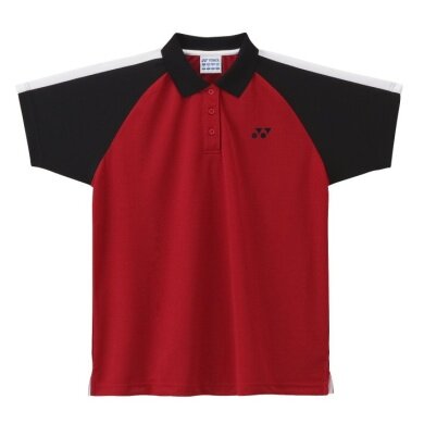 Yonex Sport-Polo Classic czerwono/czarne damskie