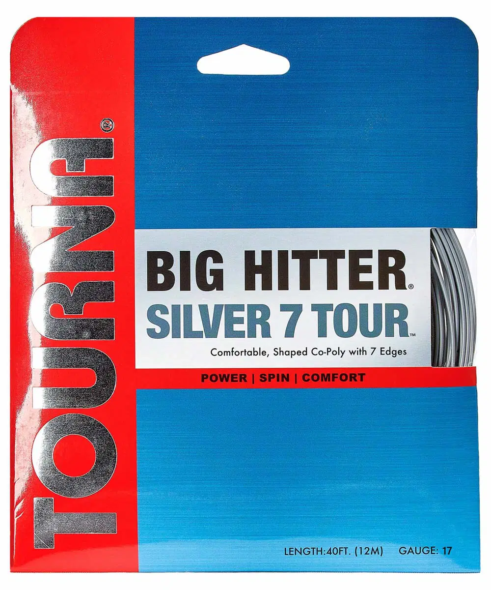 Tourna Tennissaite Big Hitter Silver 7 Tour (Power+Spin) 12m Zestaw